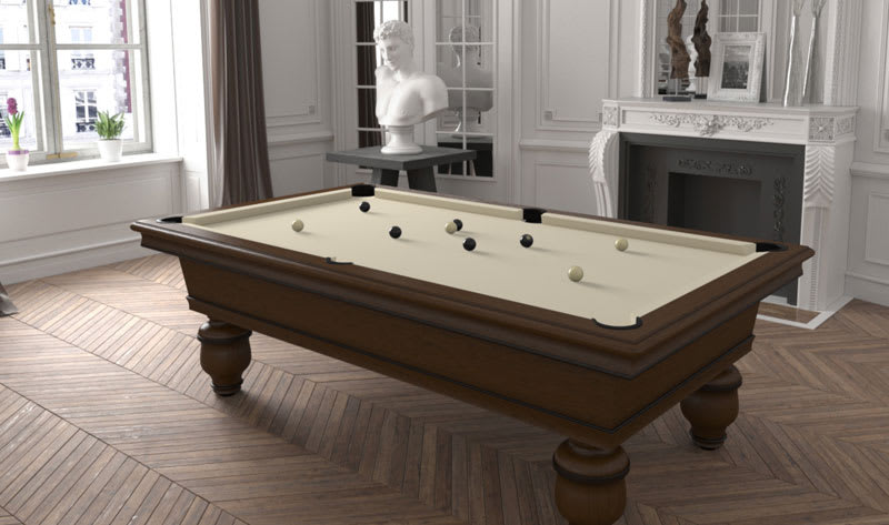 Toulet Renaissance Pool Table - Room Shot